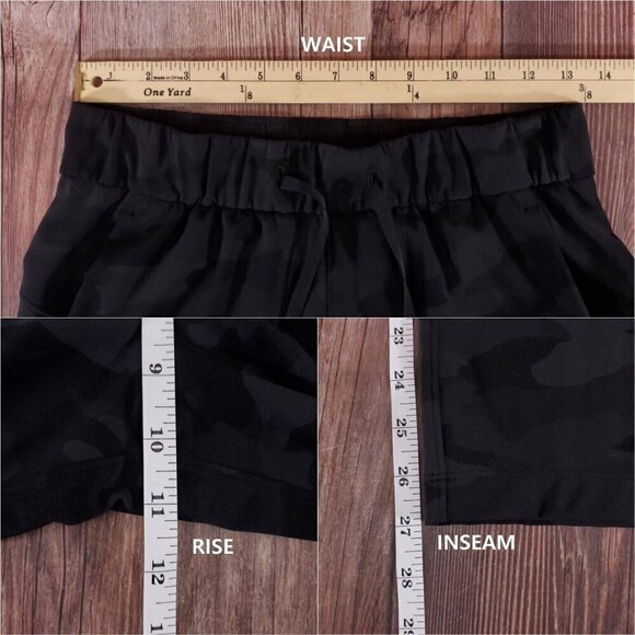 Lululemon Womens Size 4 On The Fly 7/8 Pant 27" Incognito Camo Multi Grey W5CITS - Picture 12 of 12